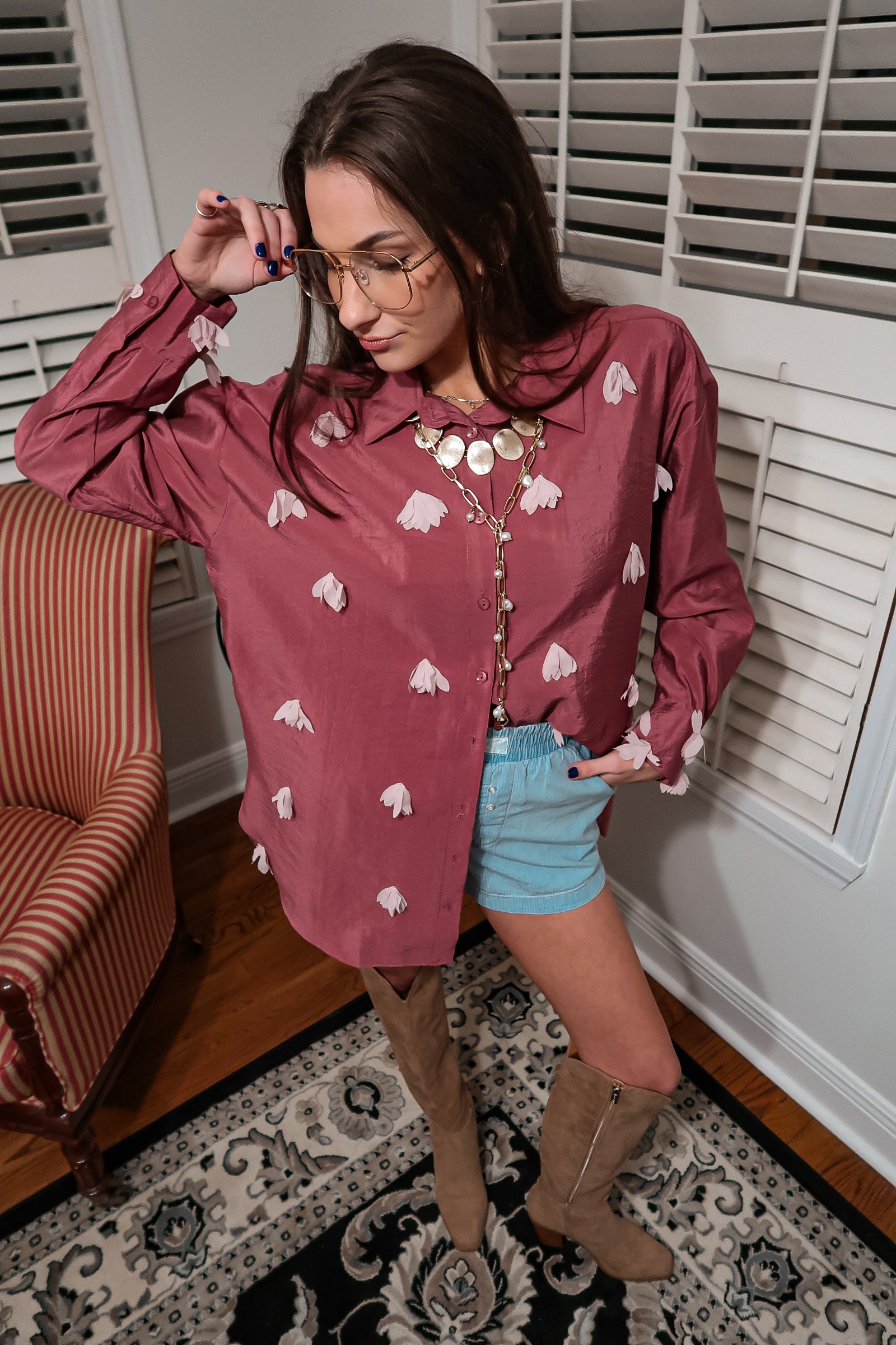 Thee Poppy Petal Shirt - THEE LABL