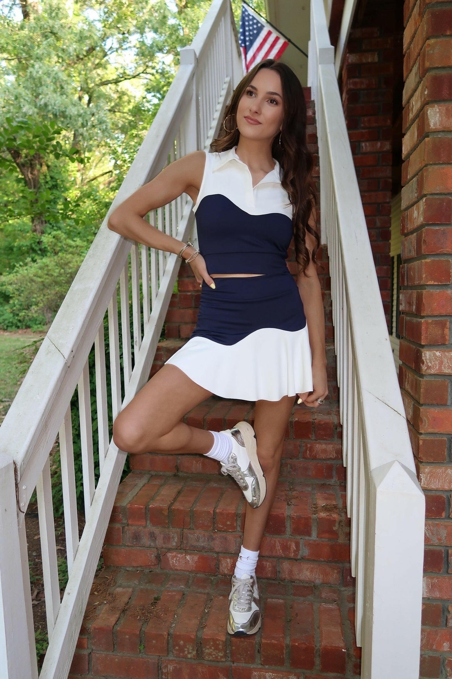 Athletic Skirt Set - Navy.