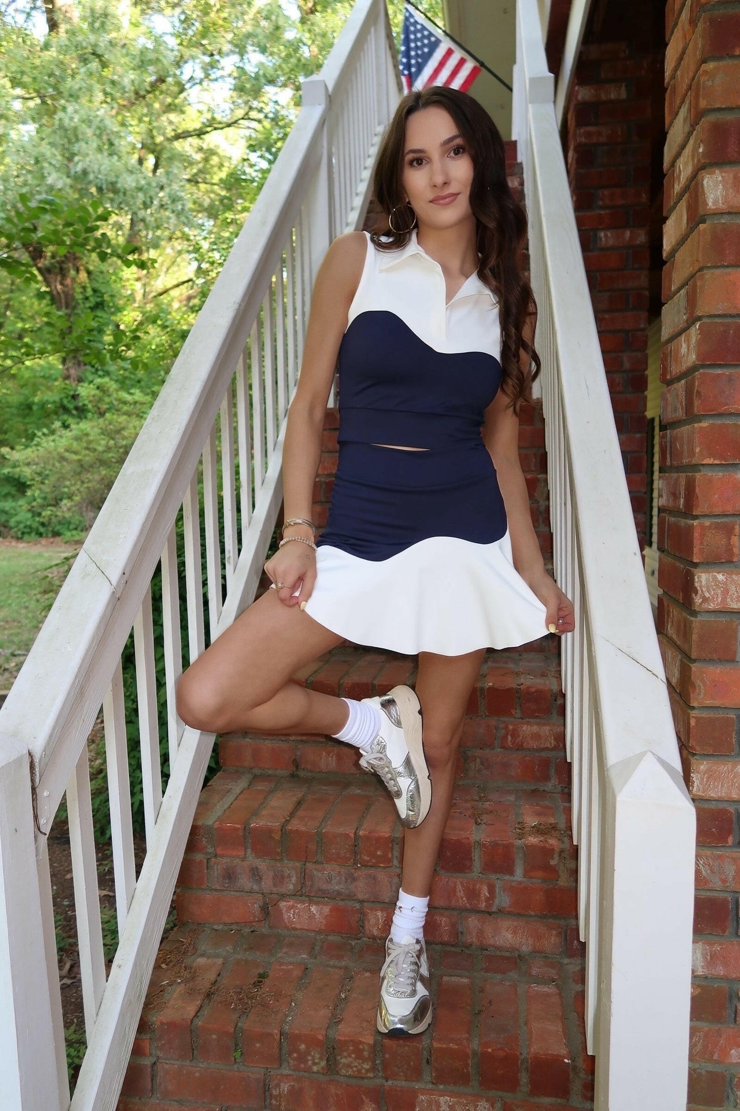 Athletic Skirt Set - Navy.