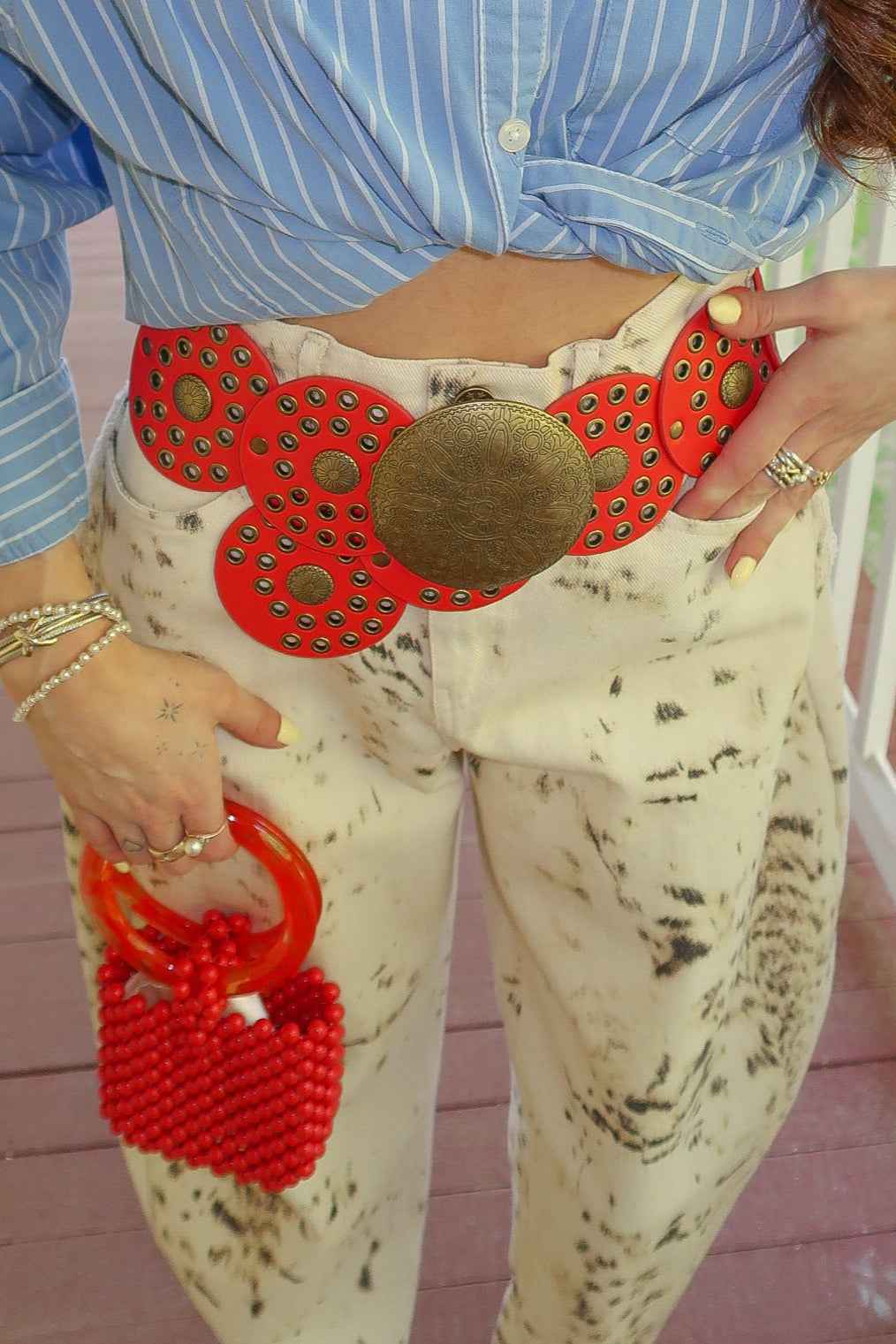 Thee Horseshoe Jean - Snow Leopard - THEE LABL