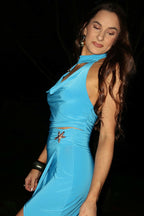 Valerie Halter Top Set - Blue.