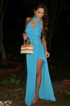Valerie Halter Top Set - Blue.